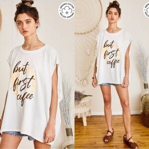 ‘BUT FIRST COFFEE' Graphic Tee